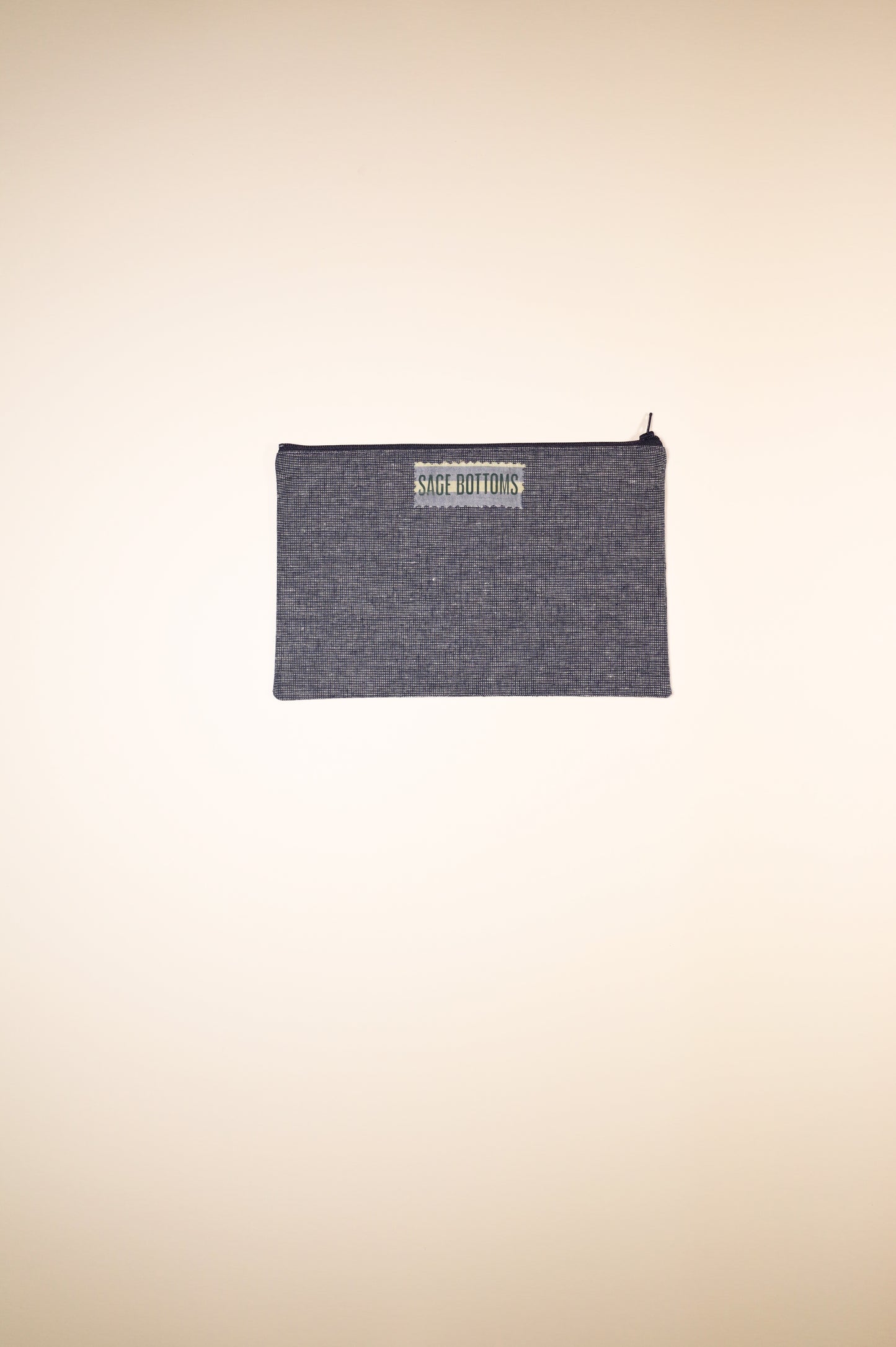 Navy Linen Pouch